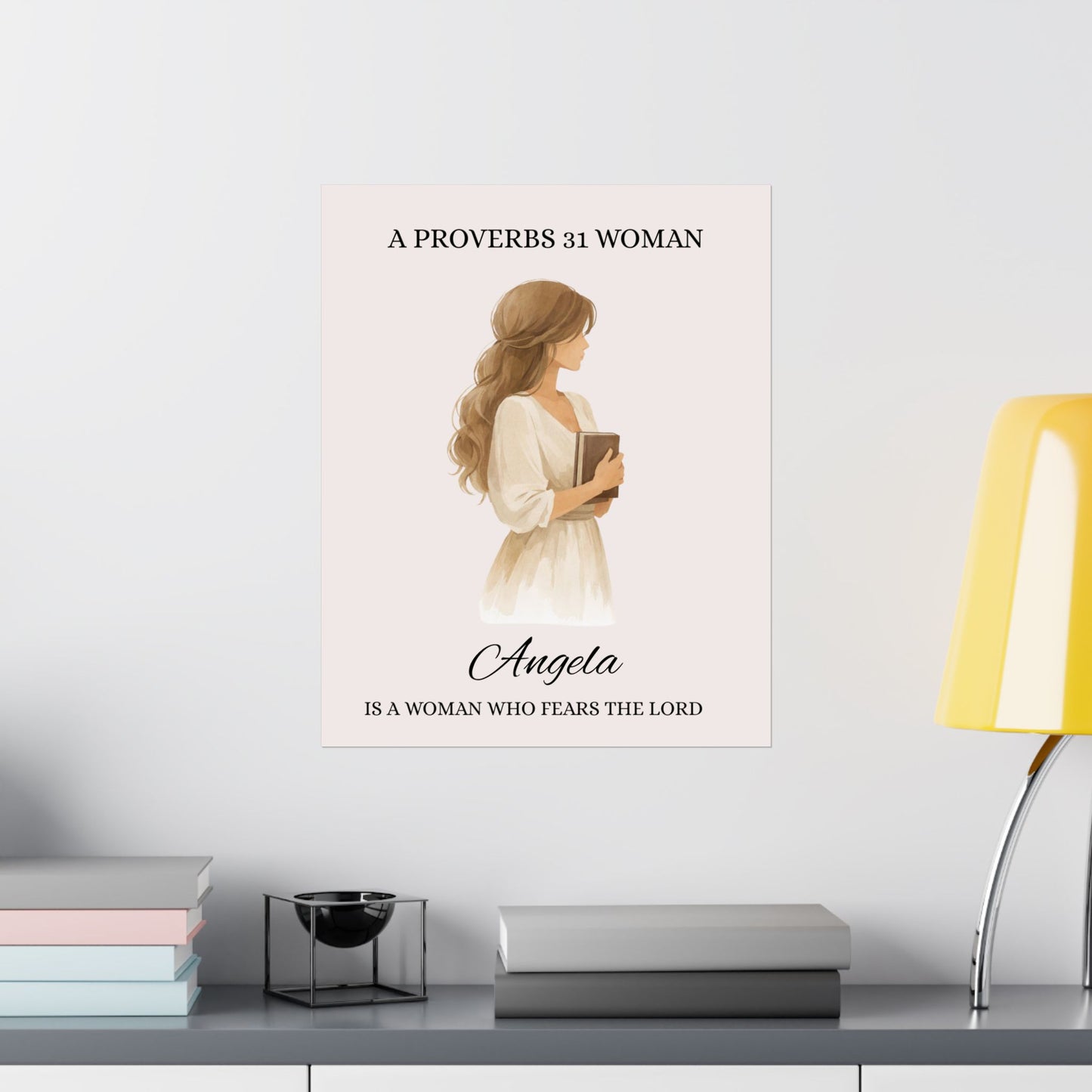 Proverbs 31 Woman Personalized Poster Wall Art