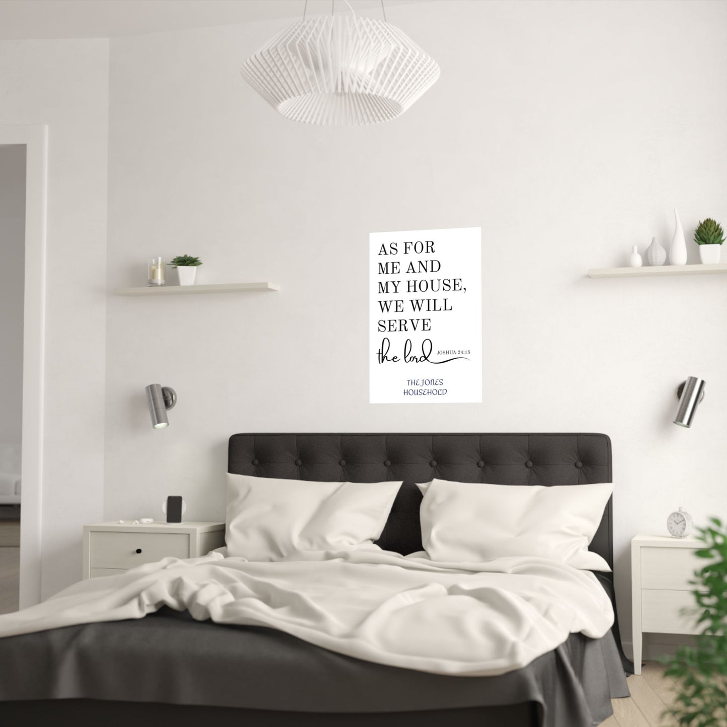 "As For Me And My House" Personalized Scripture Wall Art