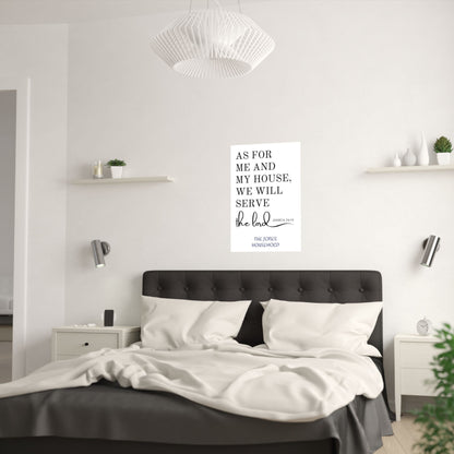 "As For Me And My House" Personalized Scripture Wall Art