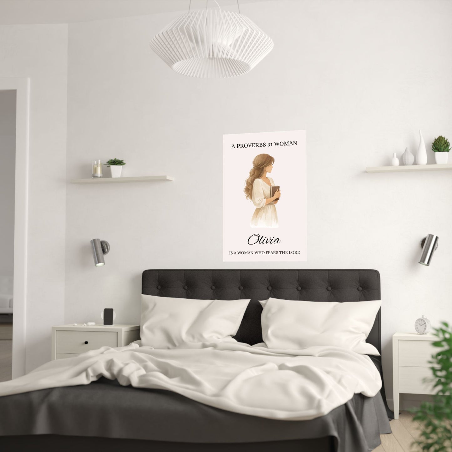 Proverbs 31 Woman Personalized Poster Wall Art