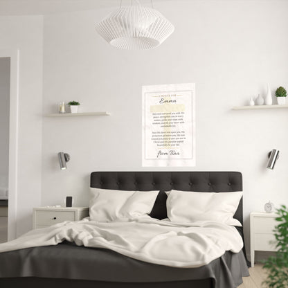 Personalized Prayer Gift Wall Art Poster