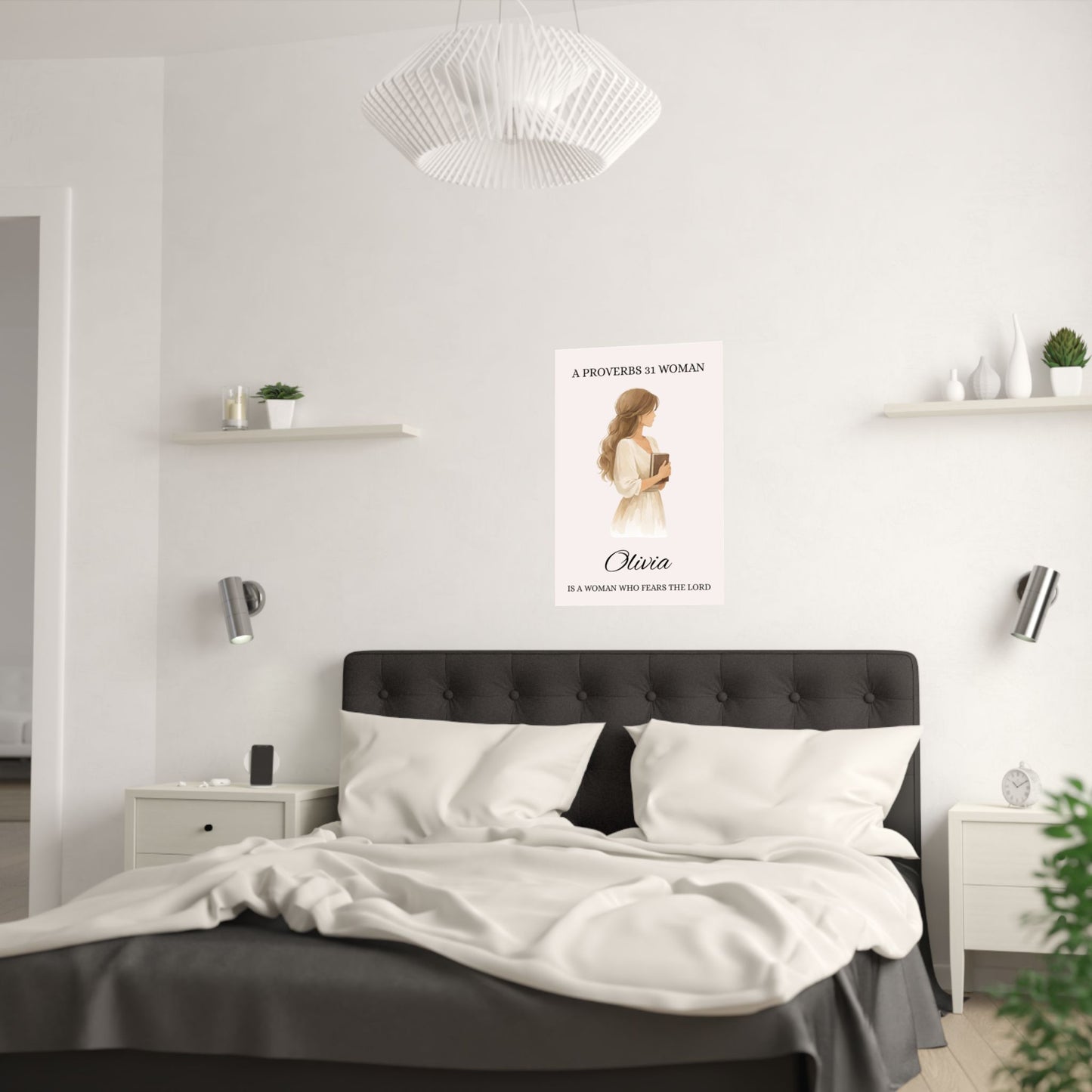 Proverbs 31 Woman Personalized Poster Wall Art