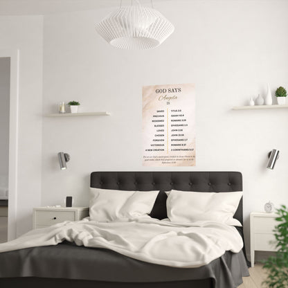 Personalized Scripture Affirmation Poster Wallart