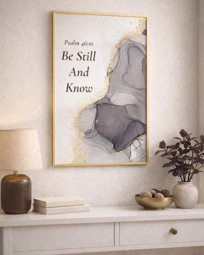 “Be Still and Know”  Wall Art Poster