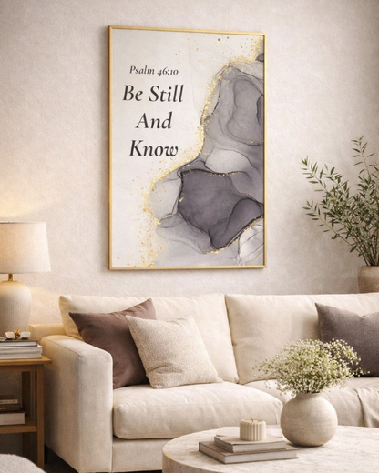 “Be Still and Know”  Wall Art Poster