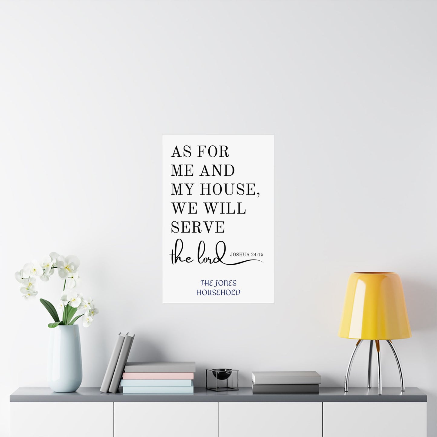 "As For Me And My House" Personalized Scripture Wall Art