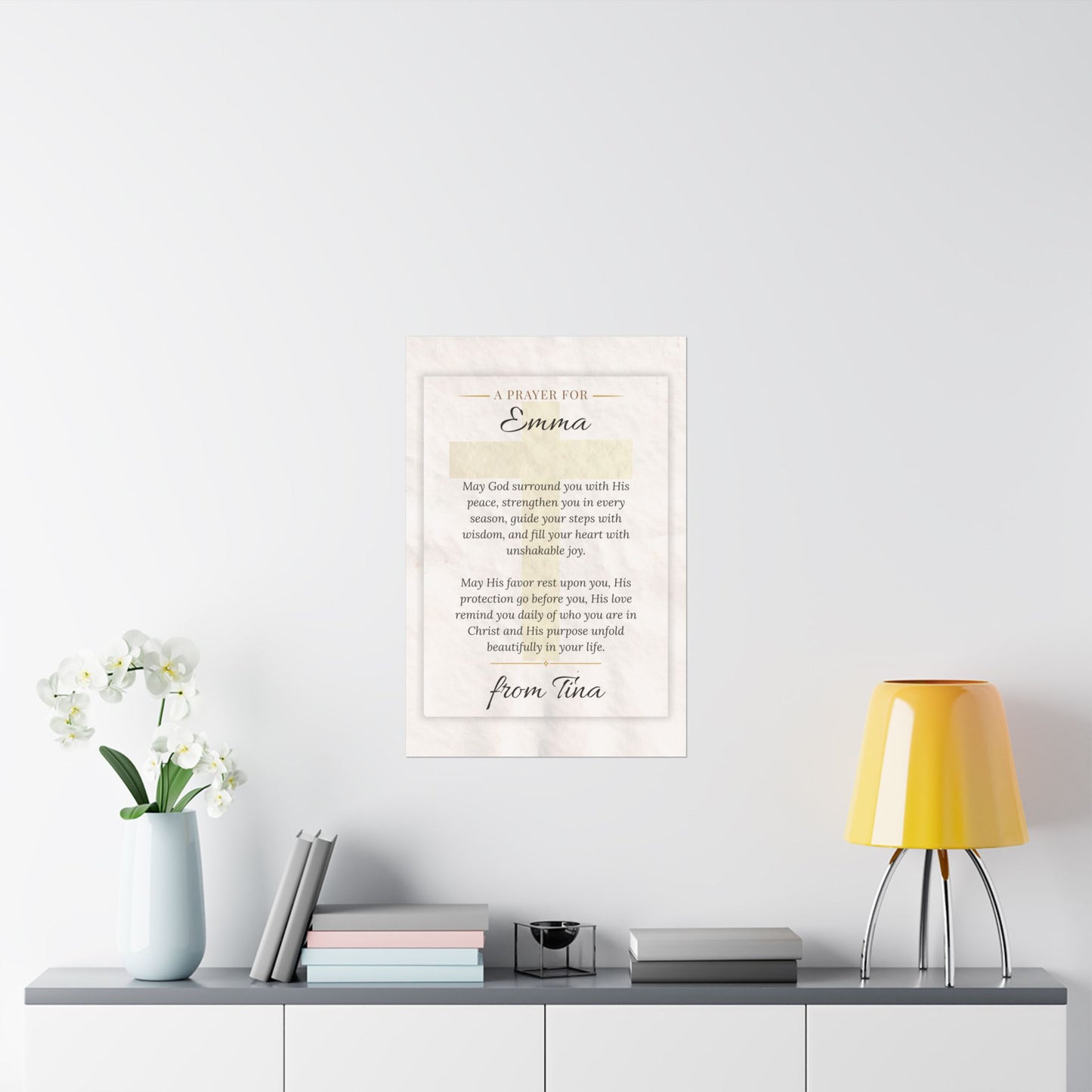 Personalized Prayer Gift Wall Art Poster