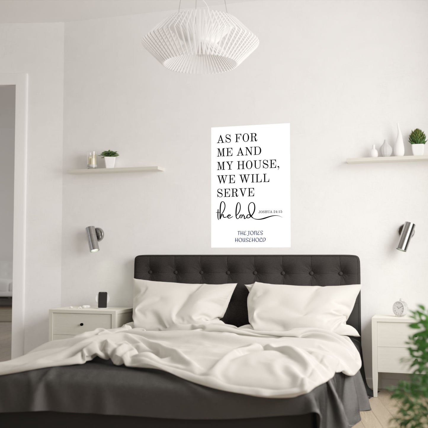 "As For Me And My House" Personalized Scripture Wall Art