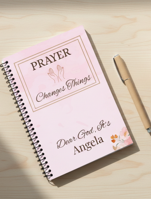 Personalized Pink Prayer Journal