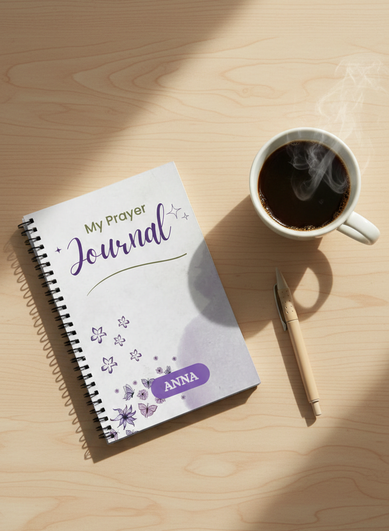 Personalized Purple Prayer Journal